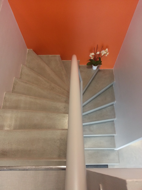 Escalier en béton d'atelier vitrifié BIARRITZ
