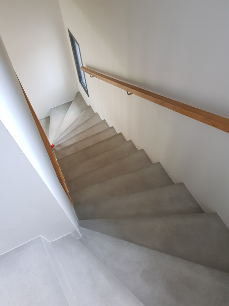 Escalier en béton d'atelier vitrifié ARCACHON