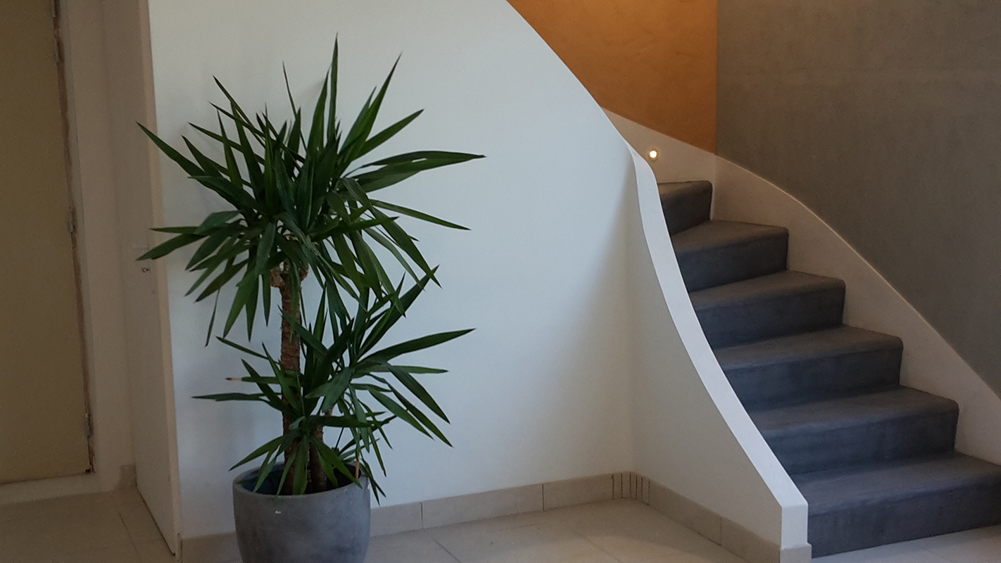 Escalier de démonstration en béton