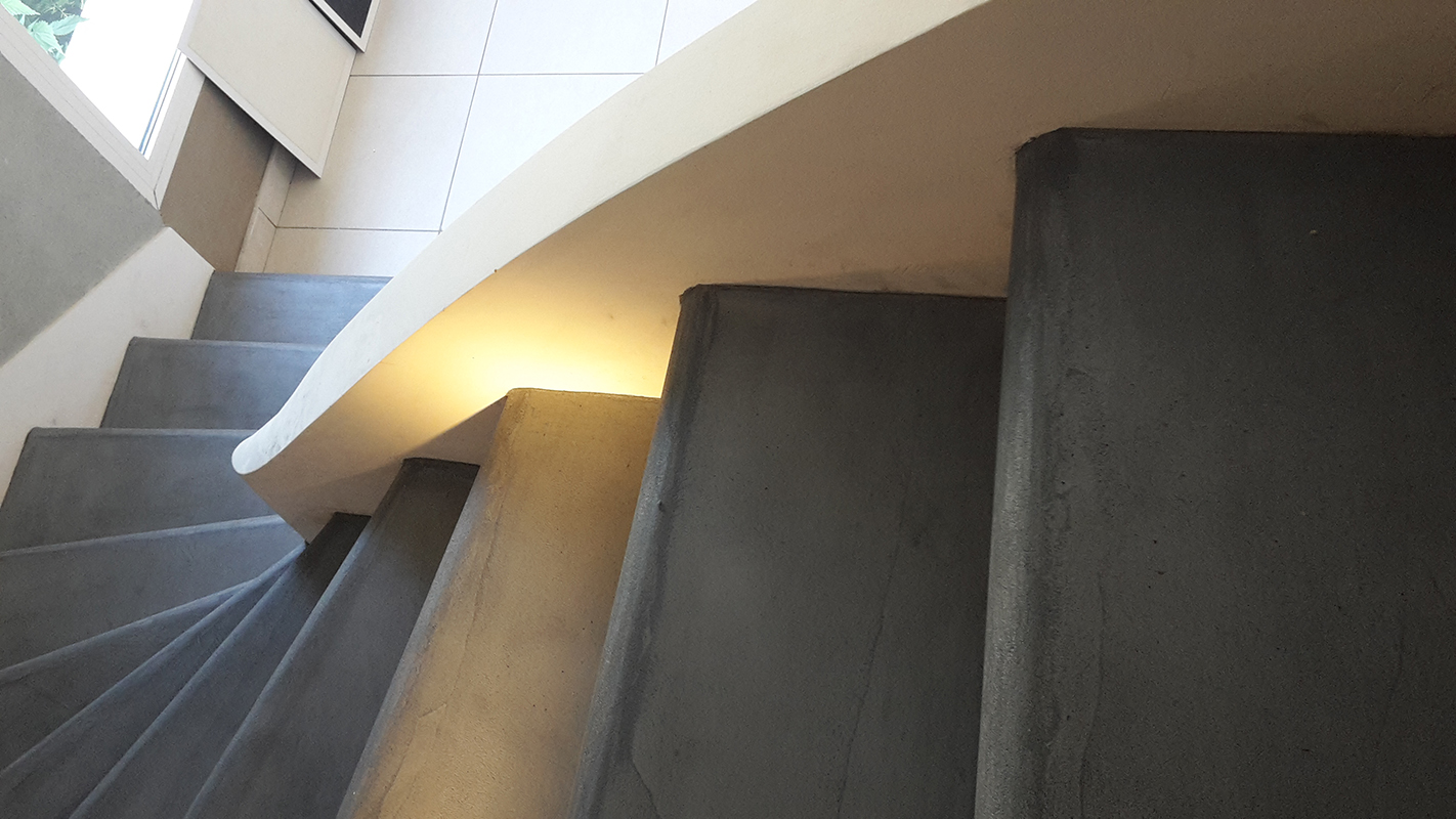 Escalier de démonstration en béton